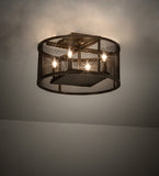 15"W Cilindro Rame Flushmount