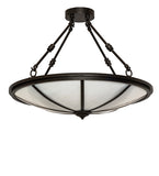 24"W Commerce Semi-Flushmount