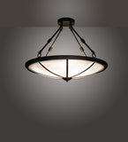 24"W Commerce Semi-Flushmount