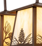 48"L Stillwater Mountain Pine 3 Lt Island/Billiard Pendant