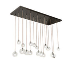 80"L Alva Orb 18 Lt Cascading Chandelier