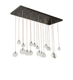80"L Alva Orb 18 Lt Cascading Chandelier