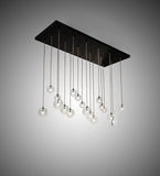 80"L Alva Orb 18 Lt Cascading Chandelier