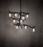 39"W Pine Branch Valley View 10 Lt Chandelier