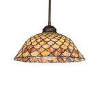 11"W Tiffany Fishscale Pendant