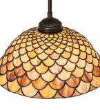 11"W Tiffany Fishscale Pendant