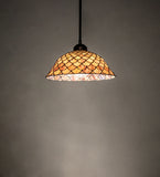 11"W Tiffany Fishscale Pendant