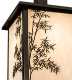 12"Sq Hyde Park Bambuseae Outdoor Pendant