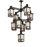 40"W Hyde Park Apple Branch 9 Lt Chandelier