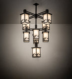 40"W Hyde Park Apple Branch 9 Lt Chandelier