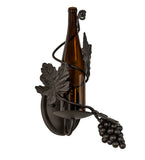 9"W Tuscan Vineyard Wine Bottle Wall Sconce