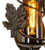 9"W Tuscan Vineyard Wine Bottle Wall Sconce