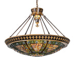 38"W Fleur-de-lis Inverted Pendant