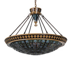 38"W Fleur-de-lis Inverted Pendant