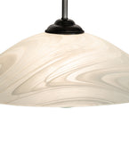 20"W Metro Blanco Swirl Pendant