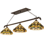 69"L Jeweled Grape 3 Lt Oblong Pendant