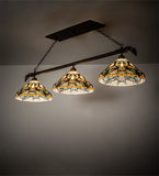 69"L Jeweled Grape 3 Lt Oblong Pendant