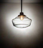 16"W Revival Schoolhouse W/Traditional Globe Pendant