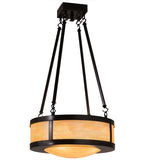 18"W Pomona Mission Semi-Flushmount