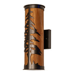 5.5"W Tall Pines Outdoor Wall Sconce