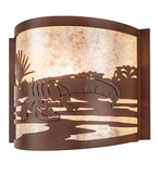 12"W Alligator Wall Sconce