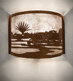 12"W Alligator Wall Sconce