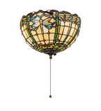 12"W Tiffany Dragonfly Fan Shade