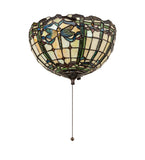 12"W Tiffany Dragonfly Fan Shade