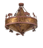 36"W High Plains Rider and The Herd Pendant