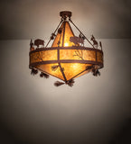 36"W High Plains Rider and The Herd Pendant