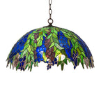 22"W Tiffany Honey Locust Floral Pendant