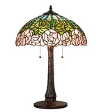 22"H Cabbage Rose Table Lamp
