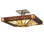 30"Sq Zuvan Semi-Flushmount