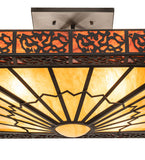 30"Sq Zuvan Semi-Flushmount