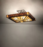 30"Sq Zuvan Semi-Flushmount