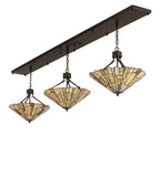 84"L Delta Jadestone 3 Lt Island Pendant