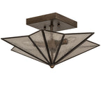 16"W Star Semi-Flushmount