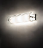 24"W Quadrato Fluted Vanity Light