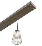 72"L Terra Bone 3 Lt Island Pendant