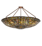 40"W Fleur-de-lis Semi-Flushmount