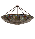 40"W Fleur-de-lis Semi-Flushmount