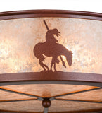 22"W Trail's End Southwest Flushmount