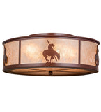 22"W Trail's End Southwest Flushmount