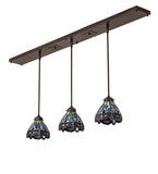 56"L Tiffany Hanginghead Dragonfly 3 Lt Island Pendant