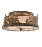 16"W Loon Flushmount