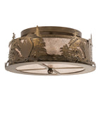 16"W Loon Flushmount