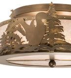 16"W Loon Flushmount