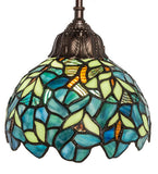 8"W Nightfall Wisteria Mini Pendant