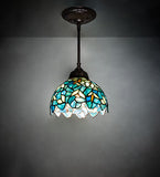 8"W Nightfall Wisteria Mini Pendant