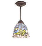 8"W Tiffany Flowering Lotus Mini Pendant